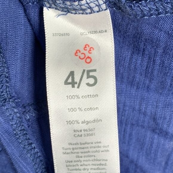 OshKosh Bgosh Girls 4 5 Blue Graphic Tee Kind Is New Cool Short Sleeve T Shirt - Picture 11 of 11